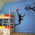 Home Decoration Basketball Printing Kids Wall Pvc Removable Decors Sticker